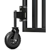 Heavy Duty Fence Gate Wheel - 8-inch for Wooden or Metal Tube Gate | Prevent Sagging - Durable &amp; Easy to Install - Caster Wheel with Suspension - Smooth Support for Swing or Rolling Gate