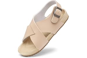 Cubufly Kids Sandals Cross Strappy Open Toe Plat Girl Boy Summer Shoes for Indoor and Outdoor Use Toddler/Little Kid/Big Kid