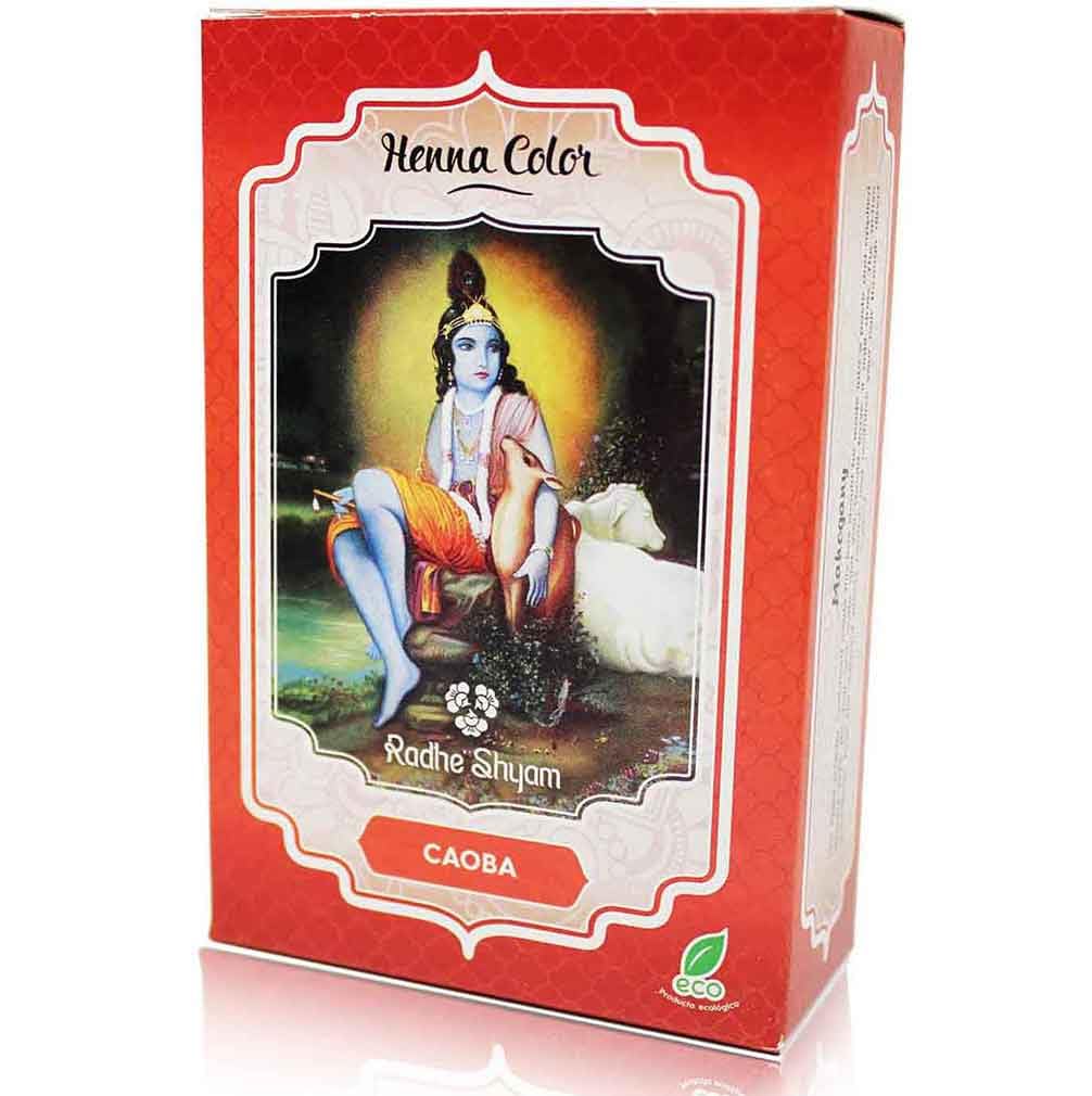 Radhe Henna Caoba Polvo Radhe Shyam 100 Gr