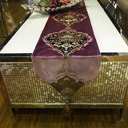 European-style luxury neo-classic embroidery table runner/ table/ table/ mat-A 30x220cm(12x87inch)