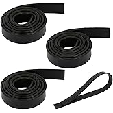 4 Rolls Rubber Replacement Blades, 41 Inch Squeegee Blade x3, 18 Inch x1, Silicone Squeegee Rubber Refill for Windows, Glass, Shower Doors Cleaning