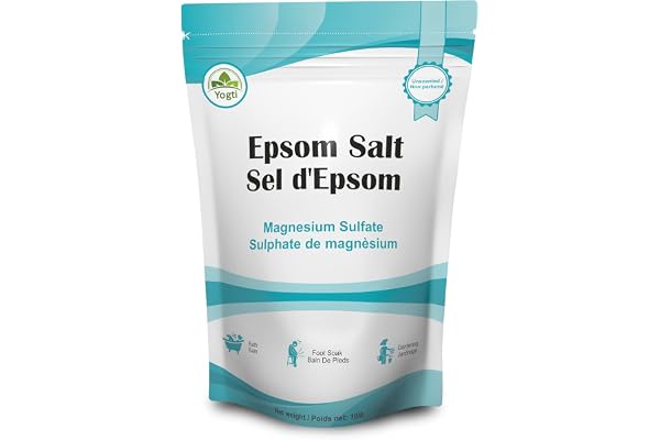 Yogti Natural Epsom Salt- Canadian Brand 10 pound