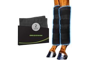 Blobuste Ice Boot for Horses Set of 2, Horse Boots Horse Leg Wraps, Cooling Horse Leg Wrap for Horse Injuries, Full Coverage Equine Ice Wraps for Hock, Knee, Legs, Boots, and Hooves
