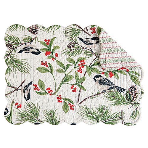 C&F Home Chickadee Cotton Quilted Oblong Rectangular Cotton Quilted