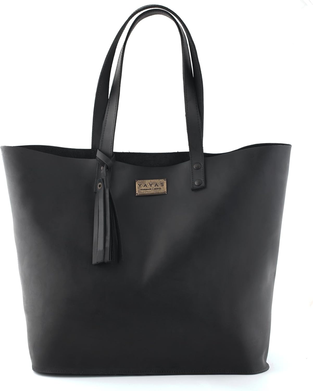 YAYAS Leather Napa Tote - Vintage Genuine Leather Purse - Shoulder Bag Handbag. HandMade