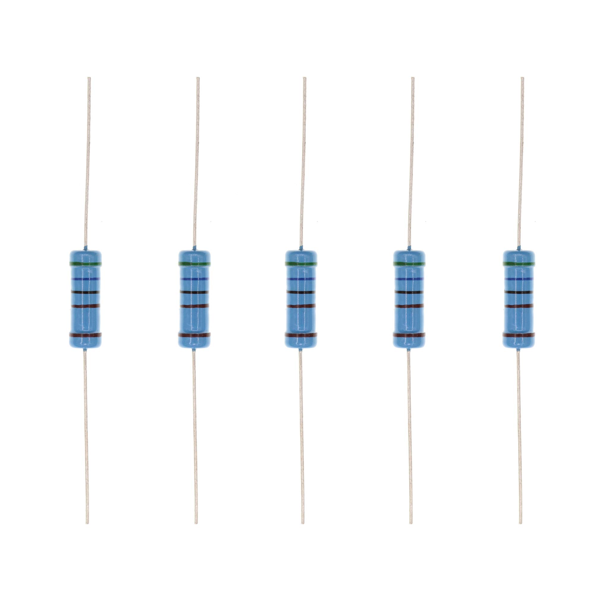 HUABAN 20PCS 3W 3 Watts 5K6 Ohm 1% Metal Film Resistor