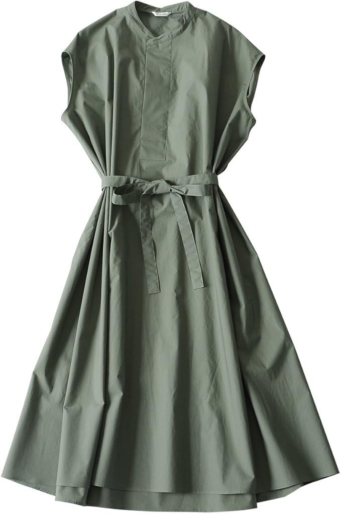 Amazon Co Jp ルグラジック Le Glazik フレンチスリーブ ワンピース Jl 3662 36 M Free Khaki 服 ファッション小物