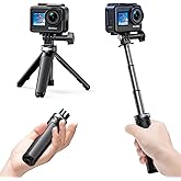 AKASO Mini Selfie Stick Tripod Lightweight Extension for Shooting Video Vlog Accessories Compatible with AKASO Action Camera EK7000/Brave 4/Brave 7 LE/Brave 7/GoPro Hero12/11/10/ 9/Max/DJI Osmo Action
