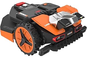 Worx 20V Landroid Vision Robot Lawn Mower, Wire Free Setup Robot Mower, AI Robot Grass Mower HDR Camera Avoids Obstacles, Aut