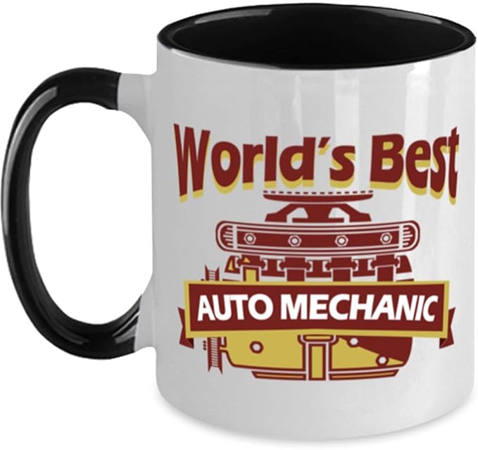 World'S Best Auto Mechanic Twotone Coffee Mug Kitchen