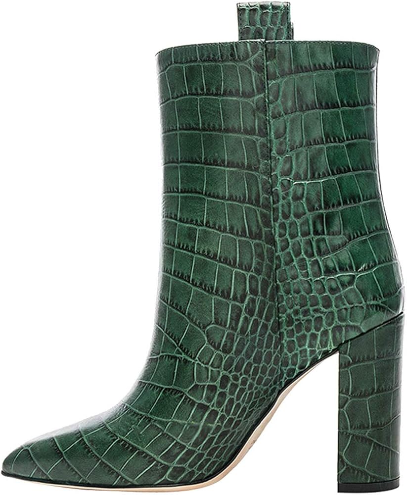 faux crocodile boots womens