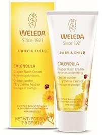 Weleda Calendula Baby Diaper Rash Cream New Value Size Package 2.8-Ounce (Pack of 4)