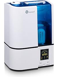 TaoTronics Cool Mist Humidifier, LED Display, 4L Ultrasonic Humidifiers for Home Bedroom, with Filter, Adjustable Mist Levels, Timer, Waterless Auto Shut-off -(4L/1.06 Gallon, US 110V)