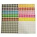 LJY Round Dot Stickers Color Coding Labels, 12 Different Assorted Colors Dot Labels, 12 Sheets (19mm)