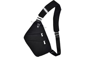 Multi-pocket Chest Bag, Anti-Theft Shoulder Bag, Waterproof Sling Crossbody Bag, for Men Bicycle Hiking Jogging