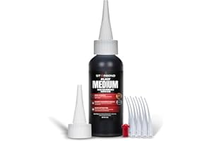 Starbond Black Medium CA Glue, Premium Cyanoacrylate Super Glue, Crack Filler 150 CPS Viscosity, for Woodworking, Woodturning, Carpentry, Guitar, RC, Hobby, 2oz