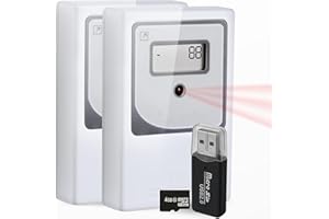 SmartCoounter Retail People Counter - Smart Traffic Counter, Hourly & Daily Statistics Door Counter for Retail, Data Storage, Battery Operated Visitor Counter, Easy Use & Install Customer Counter