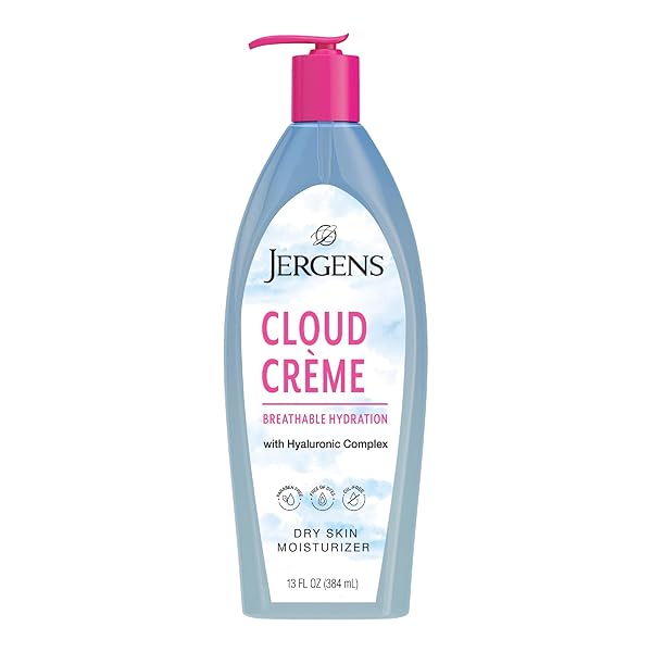 JERGENS CLOUD CREME BREATHABLE BODY LOTION, FAST-ABSORBING HYDRATING...