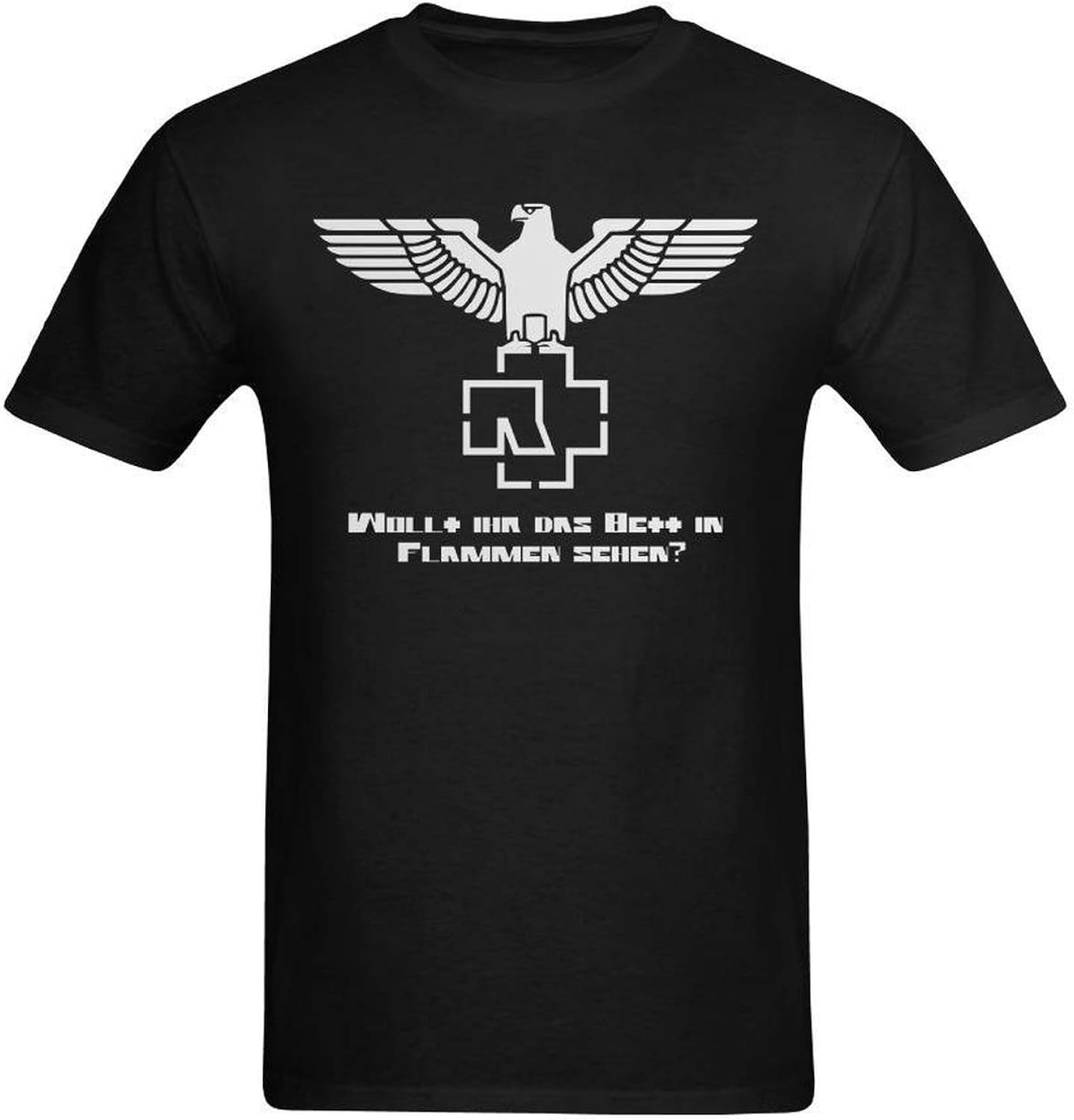 Men Cvvedcbf Mens Rammstein Till Lindemann Eagle Design T Shirt Tops Tees Shirts Psychology 