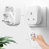 HBN Remote Control Plug Sockets UK 13A 3120W 100ft Range Wireless Light Switch view 8