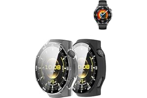 Case for Huawei Watch GT 6 Pro 46mm Smart Watch,UYRUREL PC Shell+Tempered Glass Integrated Design,Anti Fall and Scratch Resis