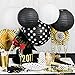 Bobee Black and White Paper Lanterns Party Decorations, set of 5