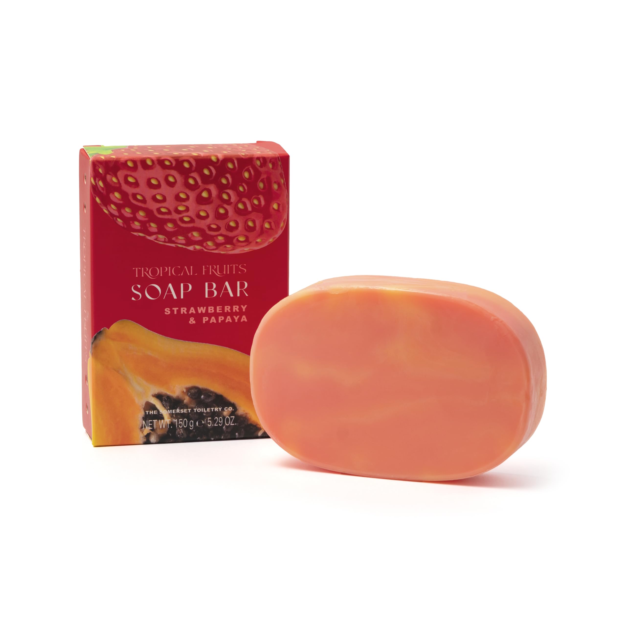 Tropical Fruits Strawberry and Papaya Glycerine Soap 150g
