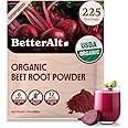 Better Alt Organic Beet Root Powder, USDA Certified - Nitric Oxide Supplement, Beet Juice Powder Superfood for Healthy Heart, Beetroot Supplement, Beetroot Powder - 225 Servings, 2 lb