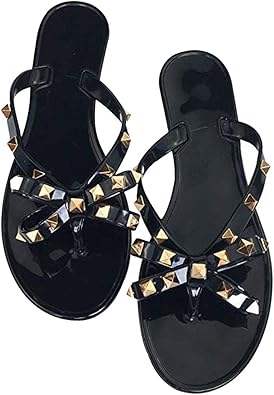 bow flip flop sandals