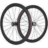 Queen Bike 50mm Carbon Fiber Track Wheel Matte Finish 3K Fixed Gear Wheelset with Cog
