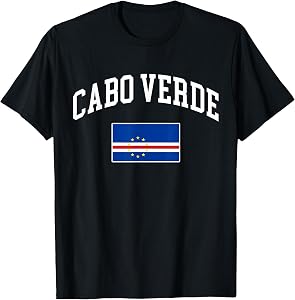 Cabo Verde Cabo Verdean Flag Retro Vintage Classic Graphic T-Shirt