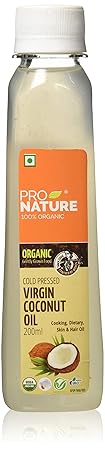 Pro Nature 100% Organic Virgin Coconut Oil, 200ml