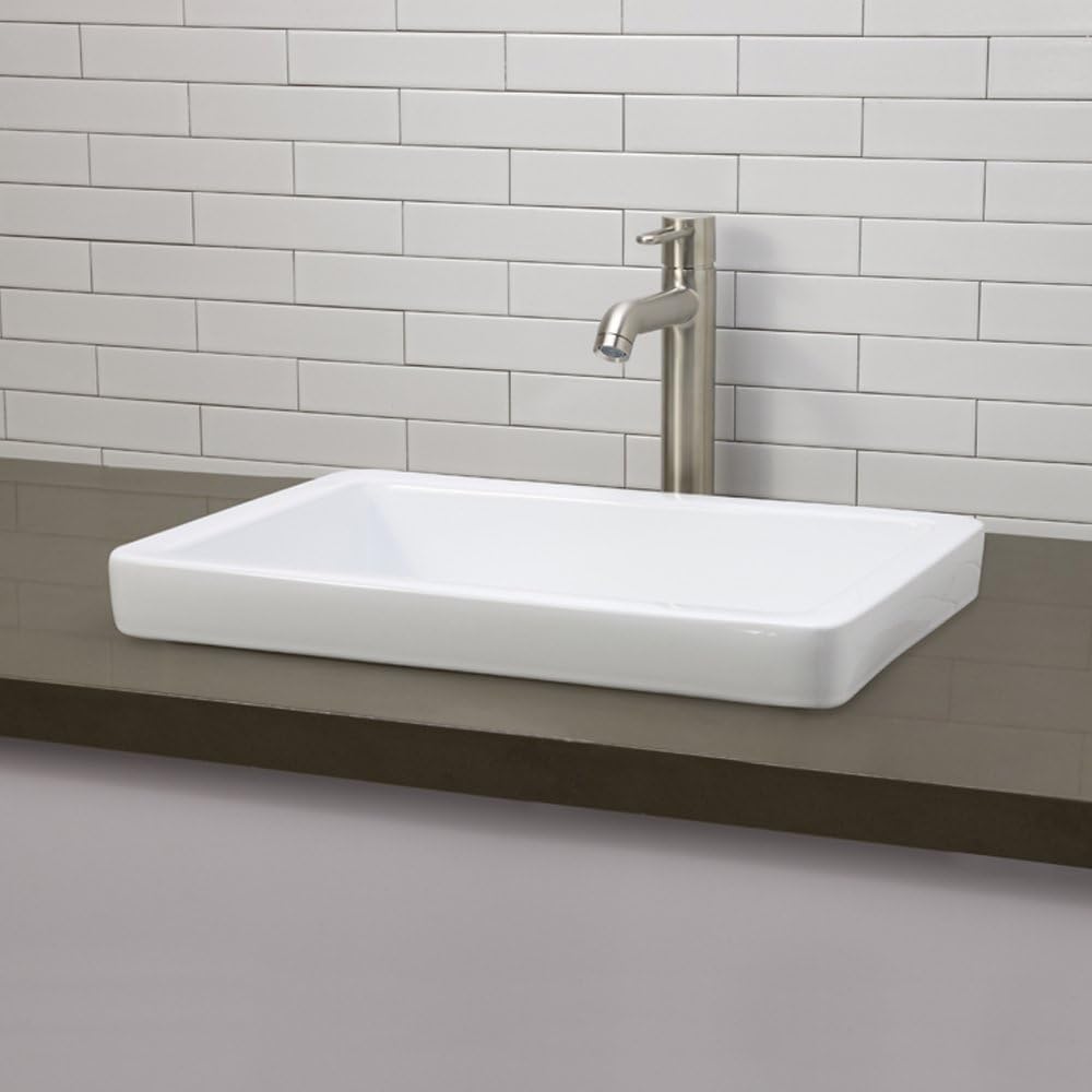 Kitchen Bath Fixtures Vanity Sink Tops Southamptonacademy Org White Decolav 1453 Cwh Ambre Classically Redefined Semi Recessed Lavatory Sink