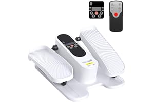 HOMGIM Under Desk Elliptical Machine - Quiet Motorized Leg Exerciser with Smart Remote, 12-Speed Manual Programs Auto/3 Auto Programs LCD Display & Bidirectional Motion for Home/Office