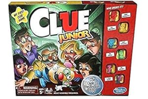 Hasbro Gaming Clue Junior Board Game for Kids Ages 5 and Up, Case of The Broken Toy, Classic Mystery Game for 2-6 Players