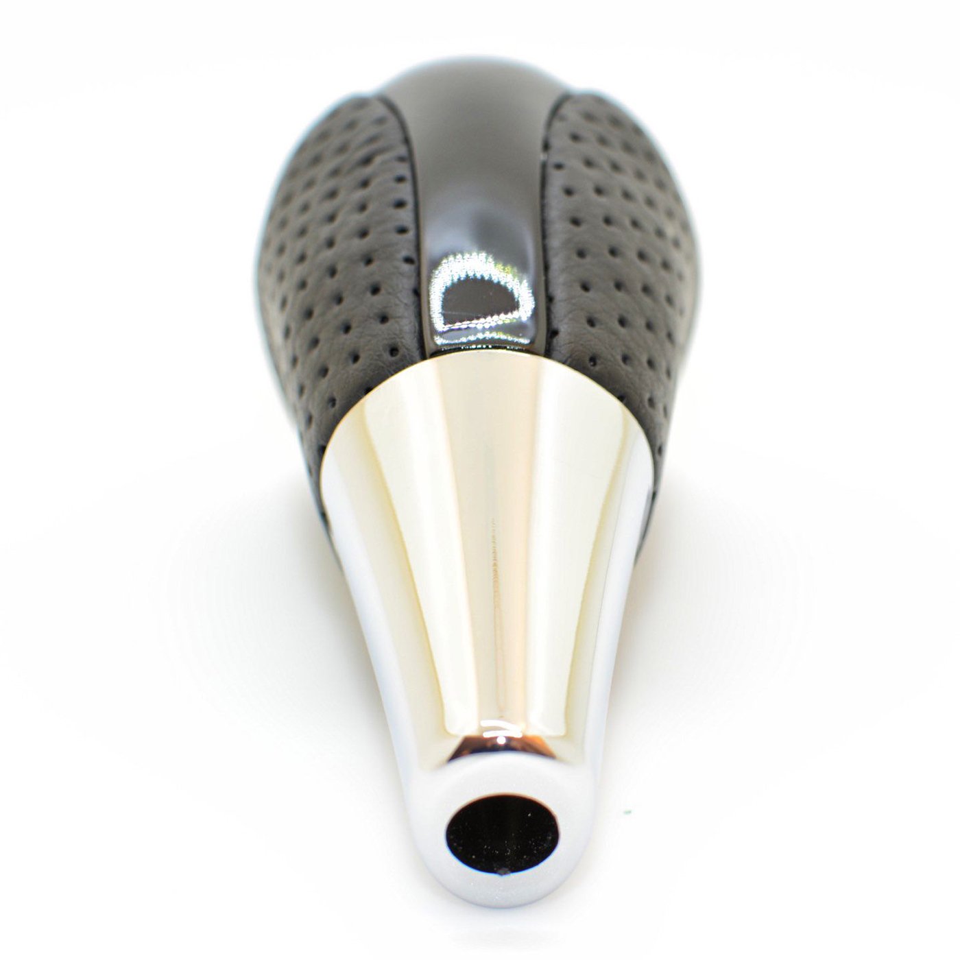 SHIFTIN Universal Sport Automatic 8mm Leather Wood Gear Shift Knob for