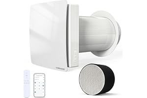 Weiworld VT501 Heat Recovery Ventilation Fan with Ceramic Heat Exchanger, Wall-Mounted Fresh Air System with WiFi/Remote Cont