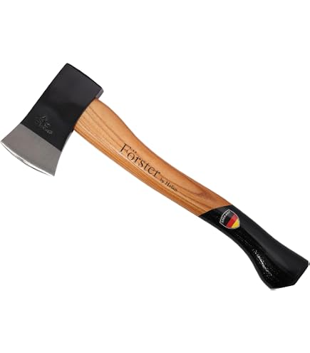 Ochsenkopf Hache Forestière 800 G – Lame Polie + Manche Frêne De Qualité, Outil Pro Jardin & Forêt
