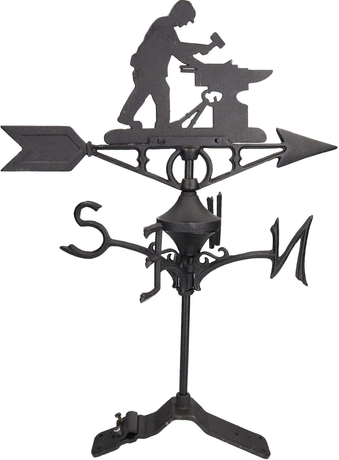 Ab Tools Girouette Forgeron Vain Ridge Mont Toit De Maison De L Enclume L Atelier Fonte Amazon Fr Jardin