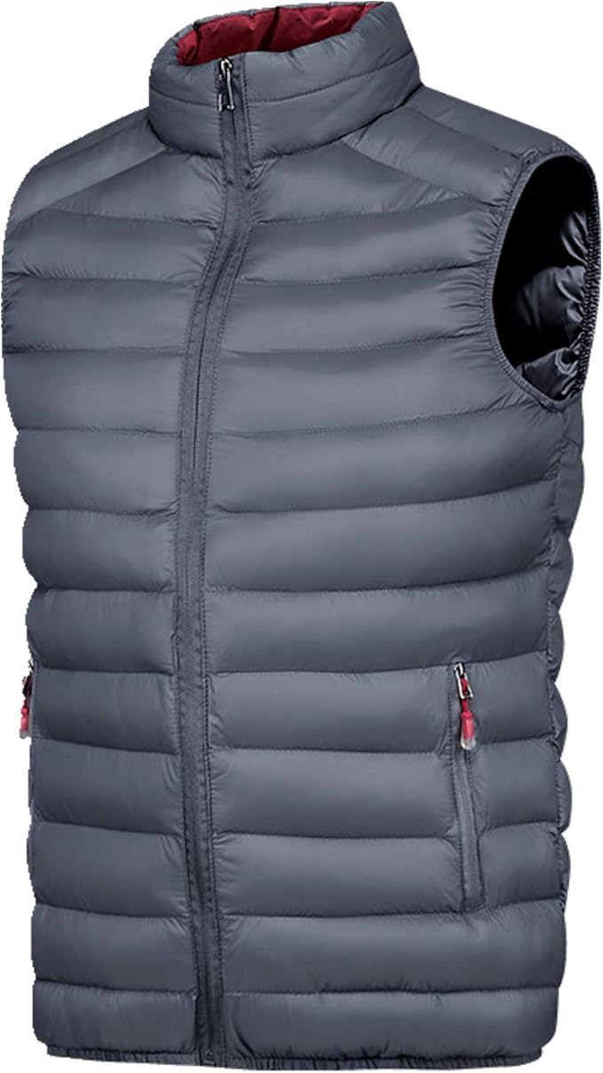 Autumn and winter men's down cotton casual vest sleeveless hooded