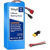 48V Ebike Battery 10Ah for 250W-1000W E-Bikes, Scooters, Motorcycles | with 20A BMS, XT60 Connector/T Plug(48V 10Ah)
