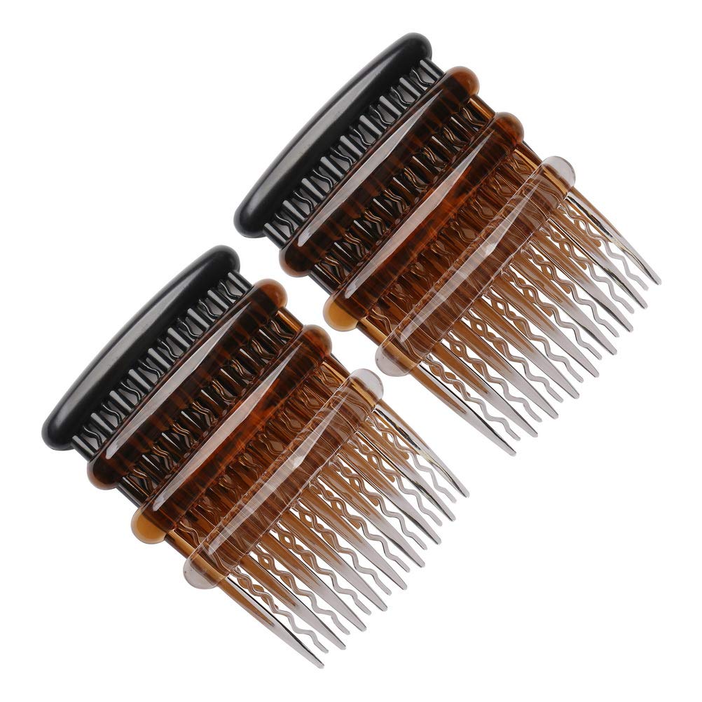 SUMAJU 12 Pcs Hair Combs for Women, Portable Side Comb Hair Accessories Plastic Teeth Hair Side Combs, Wavy Teeth Hair Comb for Fine Hair (4 Colors) : Beauty