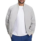 M MAELREG Mens Bomber Jacket Lightweight Casual Golf Windbreaker Spring Fall Full Zip Up Coat Jackets for Men with 4 Pockets