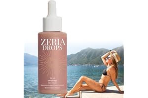 MGX Zeria Sunless Tanning Drops - ZERIA Drops to Naturally Boost Melanin, Enhancing Your Natural Skin Tone for a Genuine, Sun-Kissed Glow - Without the Sun Damage (1pcs)