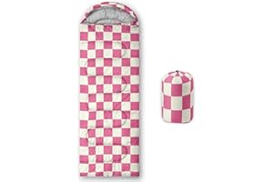 NTTOPSHIP Sleeping Bags for Adults and Kids Backpacking Camping Sleeping Bags for Girls and Boys Lightweight Waterproof Cold/Warm Sleeping Bag for All Season