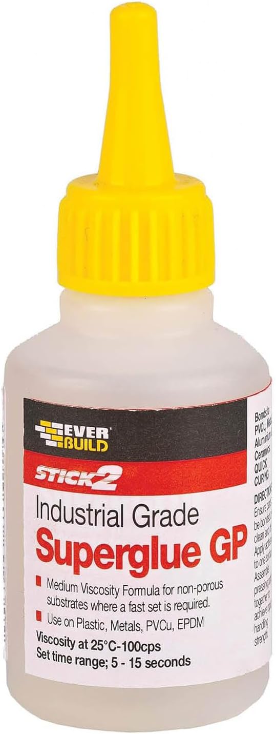 Everbuild Stick2 General Purpose Superglue Industrial High Strength 20g