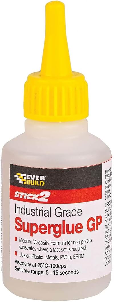 Everbuild Stick2 General Purpose Superglue Industrial High Strength 20g