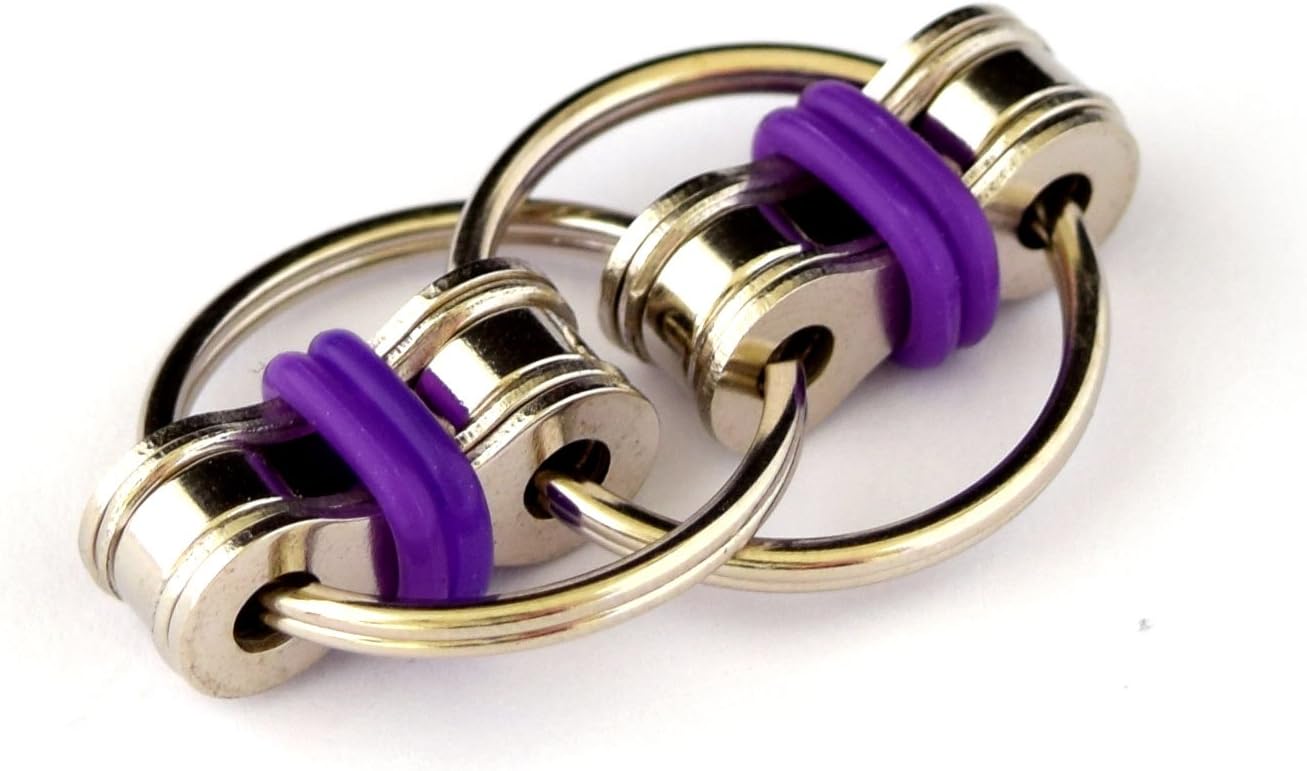 FidgetWorks Norm Chain Fidget Toy for Autism, ADD, ADHD, Stress & Idle Hands (Purple)
