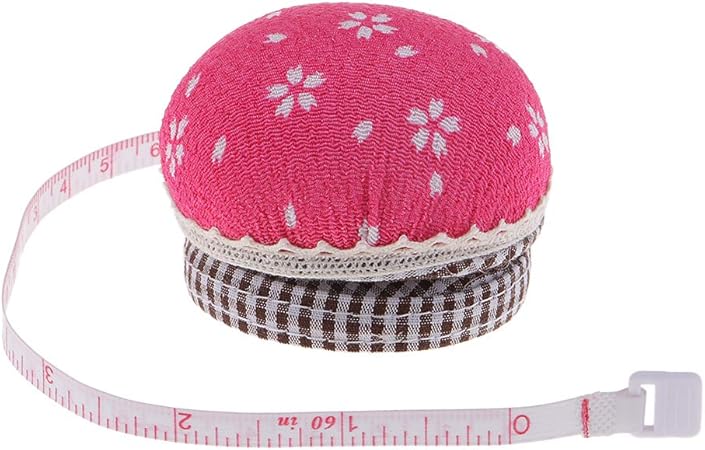 Amazon 1 5ｍ巻き尺付き ピンクッション 赤 半円形 かわいい ガジェット ギフト 全3色 Kj145 ピンクッション 通販