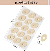 jeufun 60pcs Corn Cushions Self Adhesive Toe Pads Foot Care Callus Oval view 2